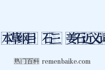 本草纲目·石三·姜石近义词是什么意思的图片